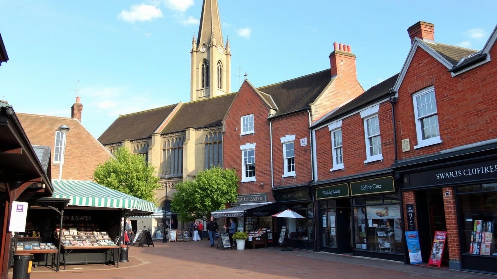 Romford streetscape — Red Eagle service area